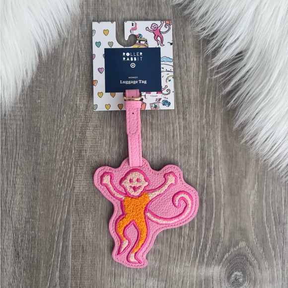 🩷🧡Roller Rabbit | Sea Life Luggage Tag Pink - Roller Rabbit x Target - Picture 2 of 5